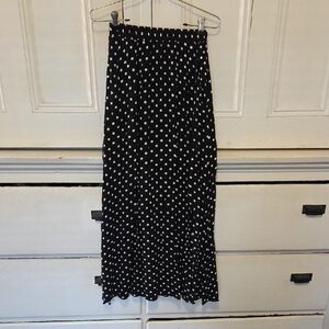 Polka Dot Maxi Skirt - Vintage